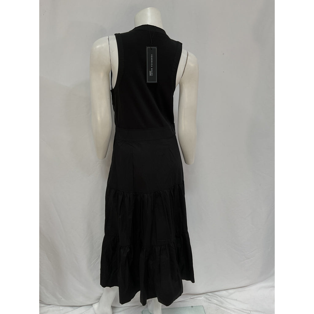 Veronica Beard 'Stafford' Black V Neck Dress Size S - NWT