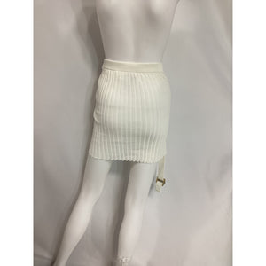 Dion Lee 'Utility' White Mini Skirt Size 28