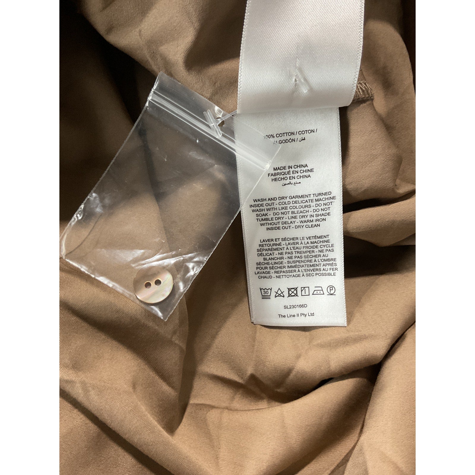 Significant Other Maja Brown Cotton Shirt Dress Size 2 - NWT
