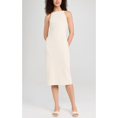 Vince 'Rib' White High Neck Tank Dress Size S