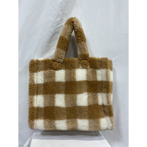 Stand Studio 'Lolita' Brown Checkered Tote Bag