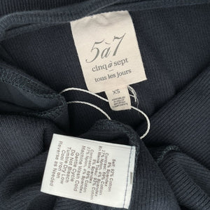 Cinq A Sept Puff-Sleeve Blue Amaya Top Size XS