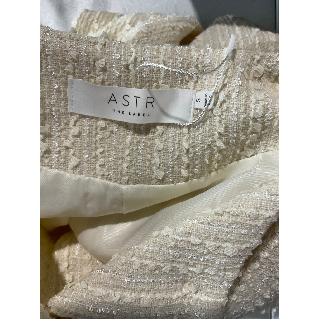 Astr The Label 'Covina' White Polyester Jacket Size S