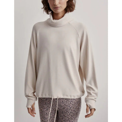 Varley 'Portland' White Stretch-Jersey Sweater Size S