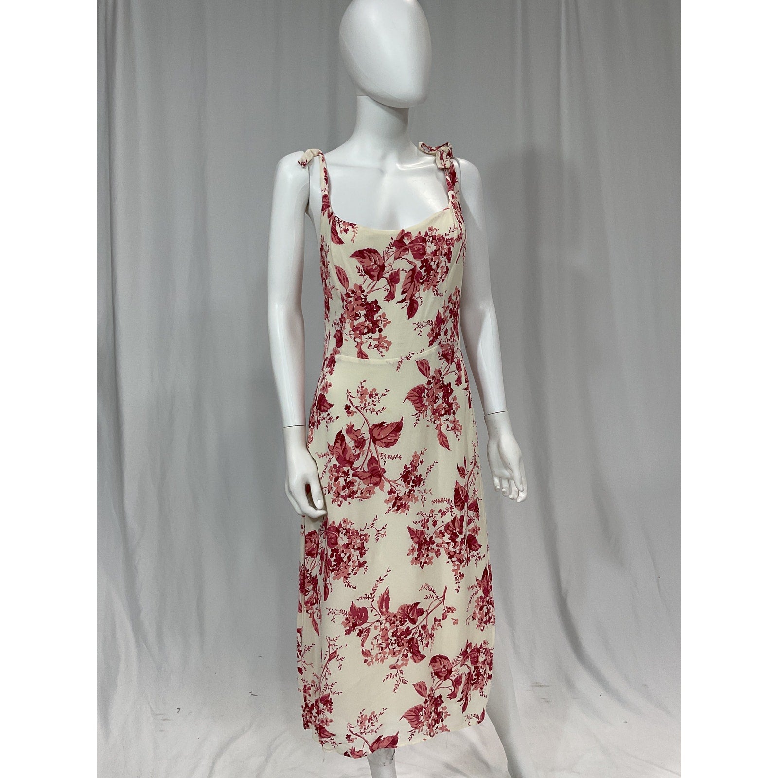 Reformation 'Besse' White Scoop Neck Dress Size 12