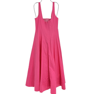 Staud A-line Pink Wells Midi Dress Size 8