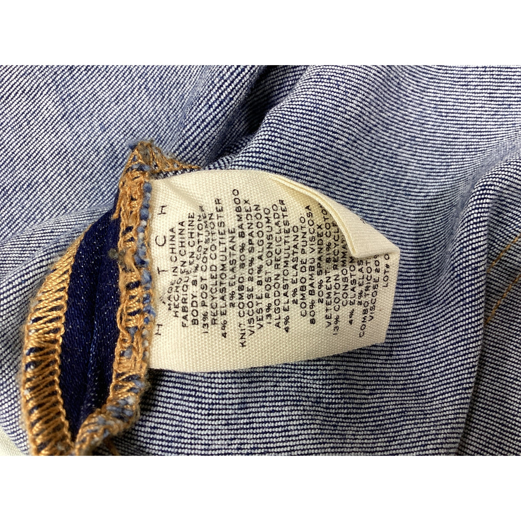 Hatch 'The Over The Bump' Blue Slim Maternity Denim Jean Size 31 - NWT