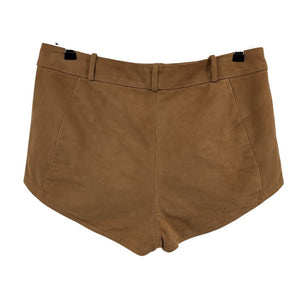 Lamarque Suede Chocolate Annaise Shorts Size M NWT