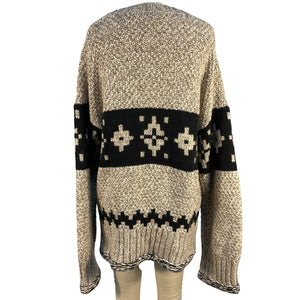Khaite Oversized Beige Tabi Cashmere Sweater Size S