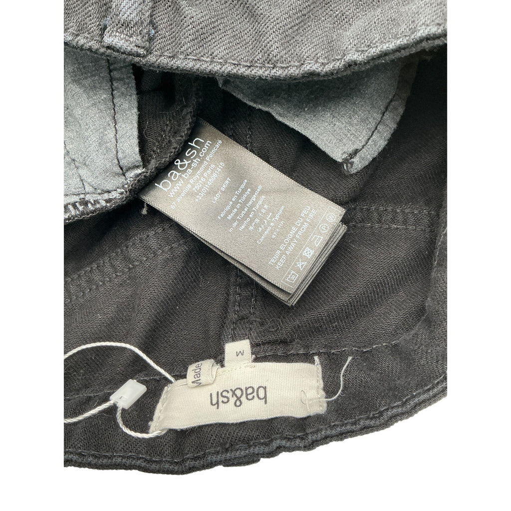 Ba&Sh 'Jude' Black Cotton Denim Pencil Skirt Size M