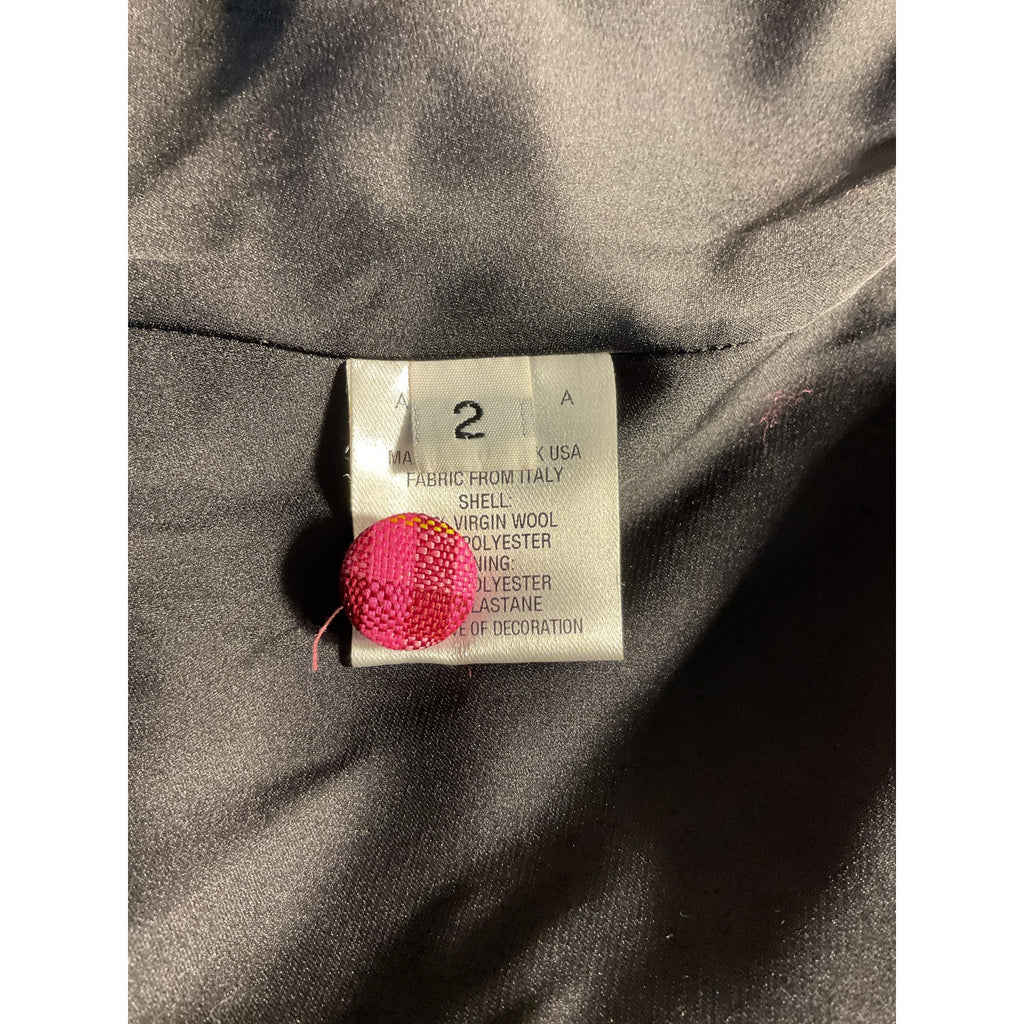 Area Crystal Buckle Pink 'Hourglass' Blazer Size 2