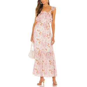 House Of Harlow 1960 x Revolve 'Evelyne' Pink Maxi Dress Size S