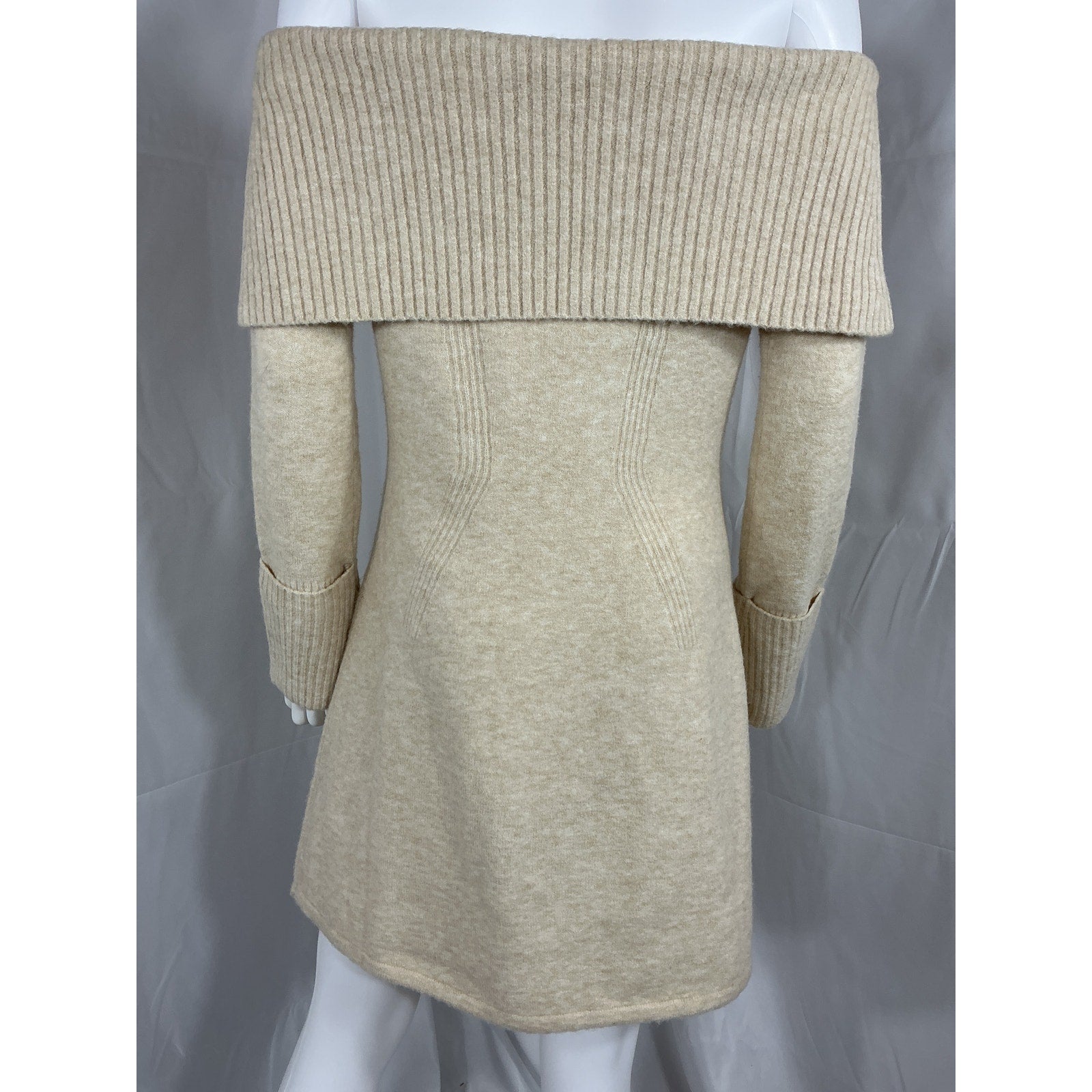 Cult Gaia 'Edna' White Off Shoulder Knit Dress Size M