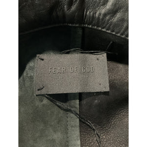 Fear Of God Classic Black Belted Leather Coat Size M