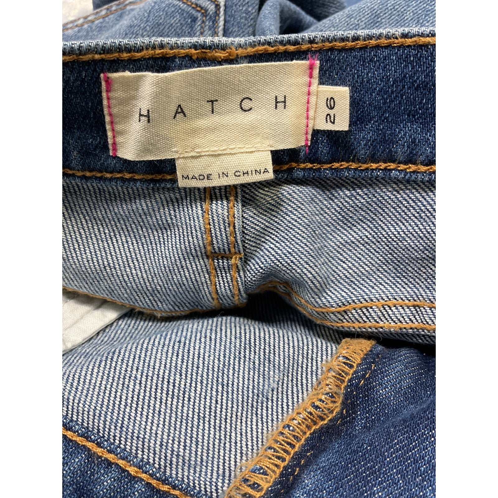 Hatch 'The Crop' Blue Cotton Maternity Denim Jean Size 26 - NWT