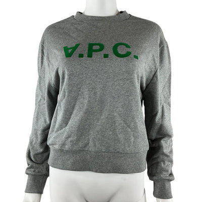 A.P.C. Classic Gray Elisa Sweatshirt Size XS