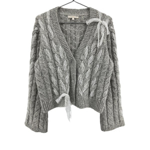 Loveshackfancy Cozy Silver Mist Louella Cardigan Size XL