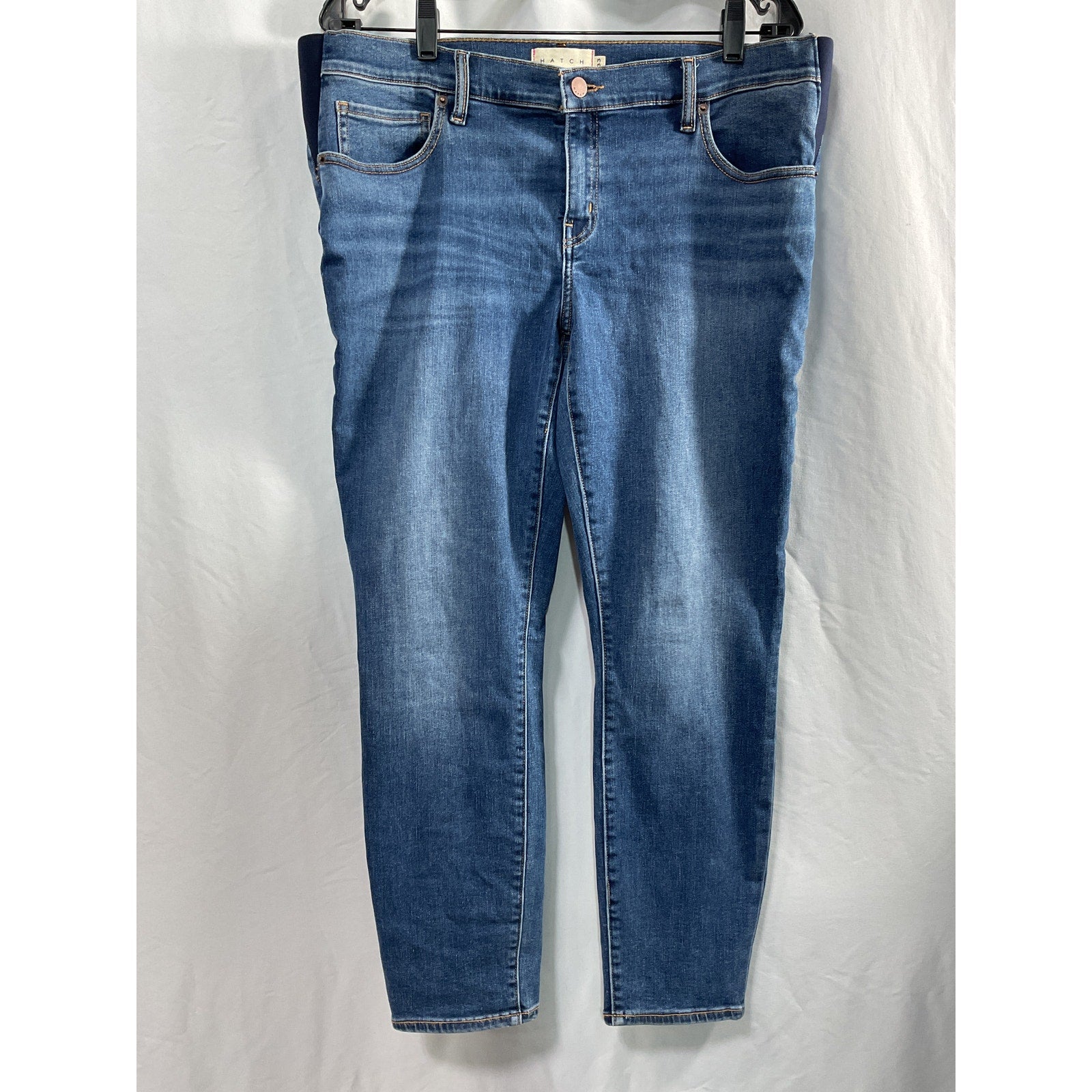 Hatch The Slim Maternity Blue Cotton Denim Jean Size 33
