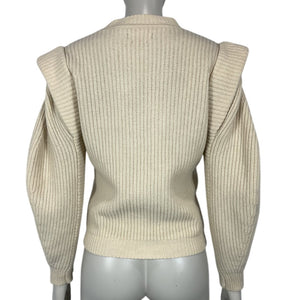 Isabel Marant Ribbed Ecru Bolton Sweater Size FR 36 / US 4