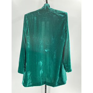 House Of Harlow 1960 'Chloé' Green Polyester Boyfriend Jacket Size S