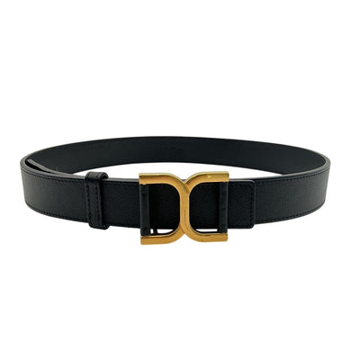 Chloé Leather Black Marcie Belt Size S