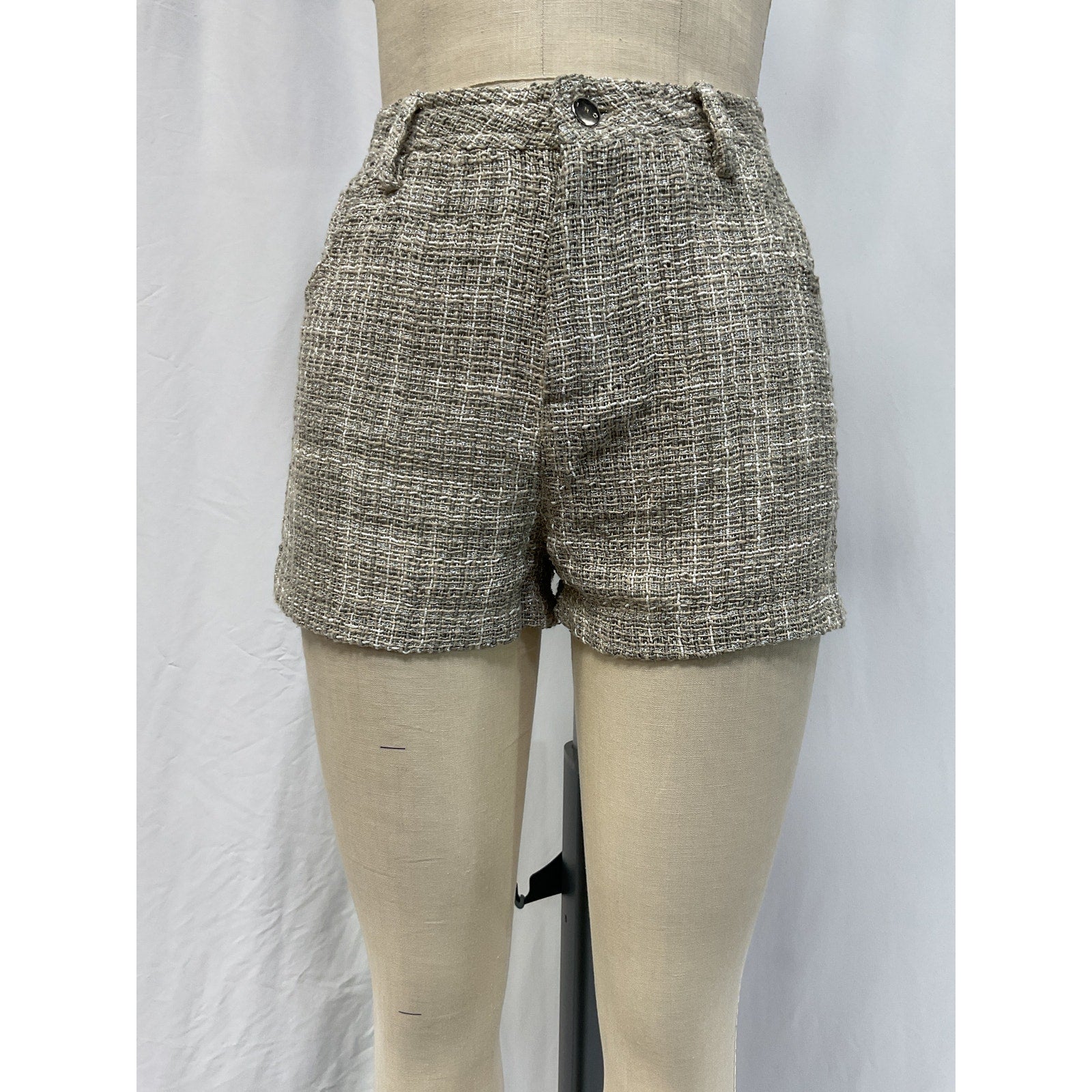 Iro 'Dilana' Beige Wool Blend Short Size 38