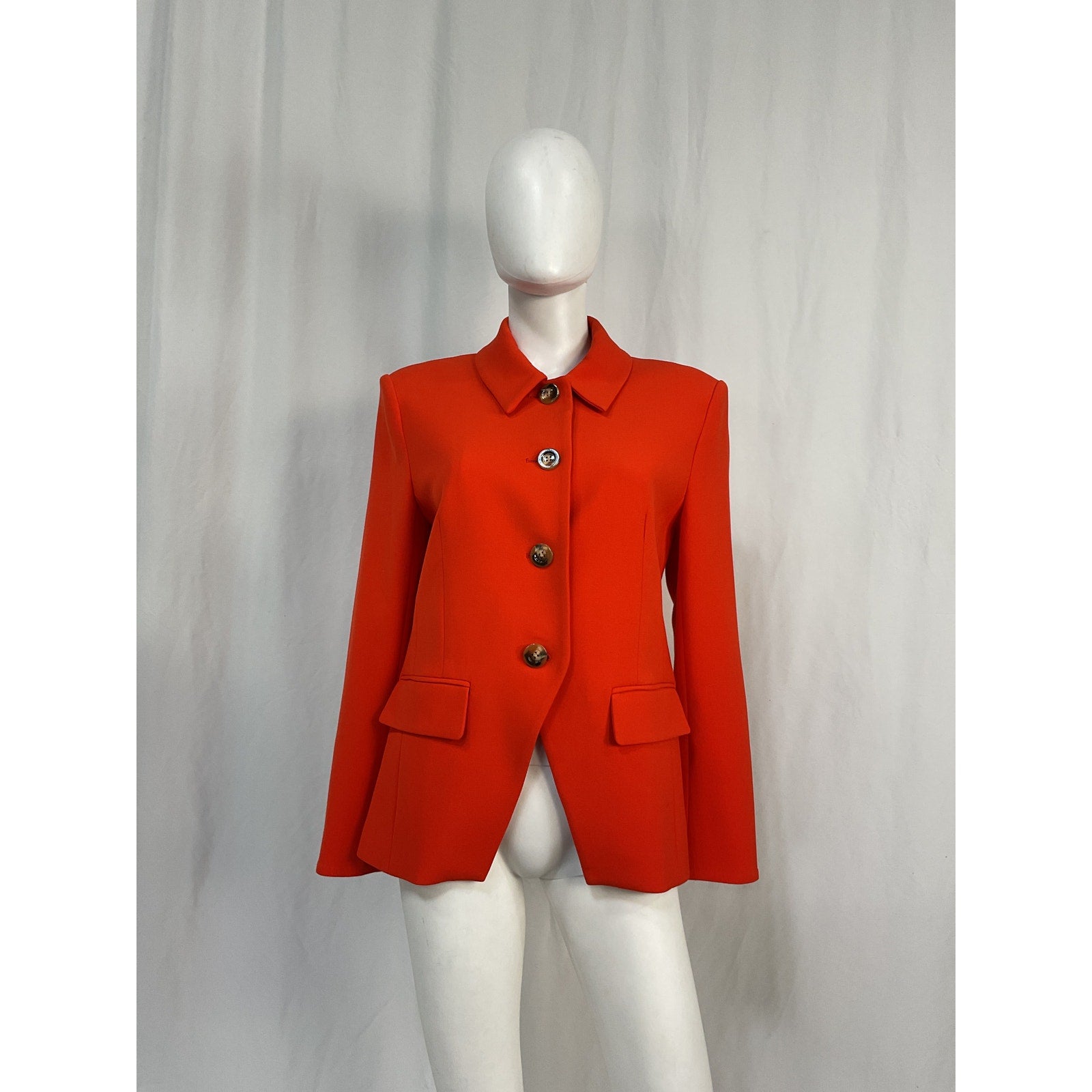 Veronica Beard 'Aire Dickey' Red Polyester Jacket Size 10