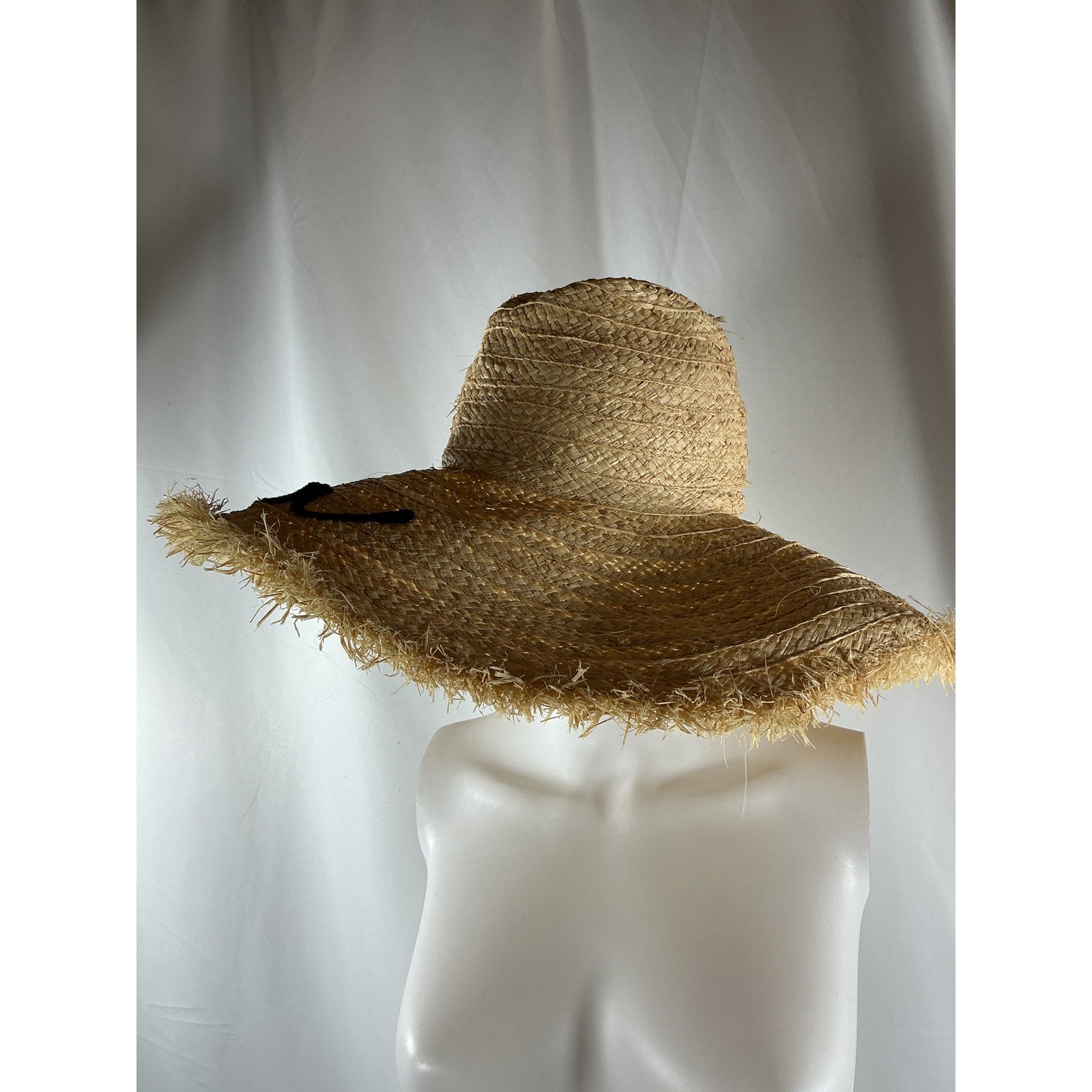 Miu Miu 'Raffia' Beige Cotton Hat Size S