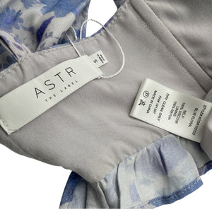Astr The Label Ruffled Multicolor Cassis Maxi Dress Size S