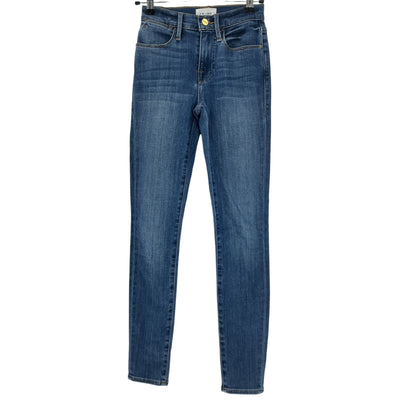 Frame Stretch Blue Le High Skinny Denim Jeans Size 24