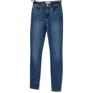 Frame Stretch Blue Le High Skinny Denim Jeans Size 24