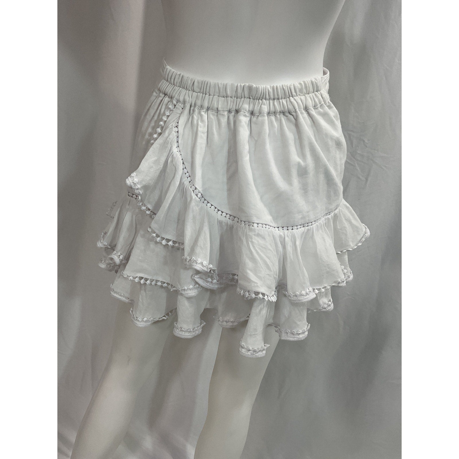 Charo Ruiz Ibiza 'Fera' White Skirt Size S