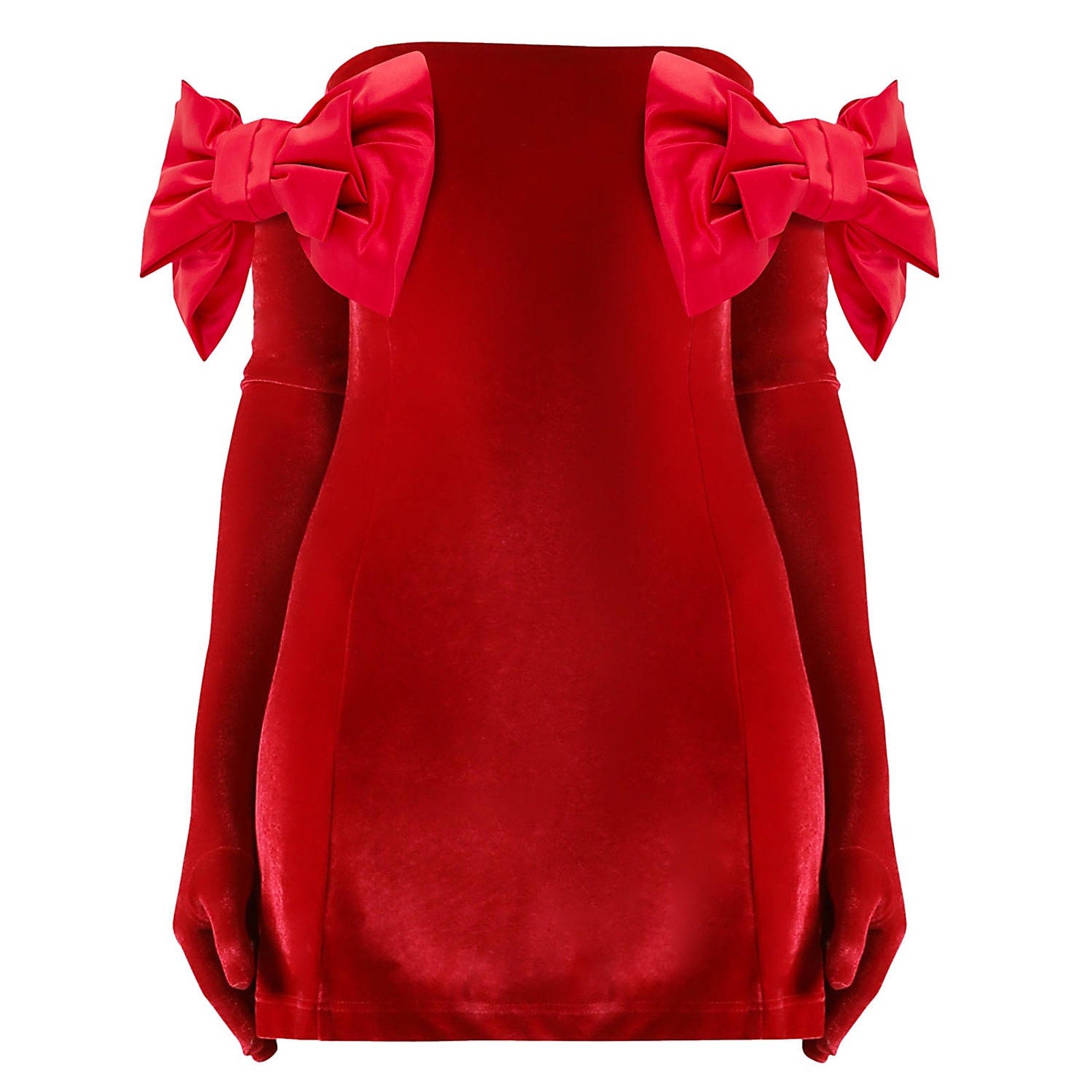 Miscreants Red Velvet Cupid Dress Size 6