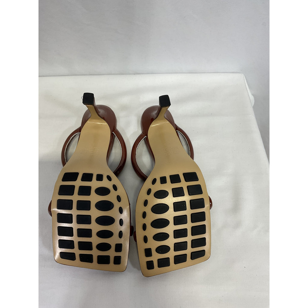 Alias Mae 'Lee' Brown Patent Leather Stiletto Heel Size 36 - NWT