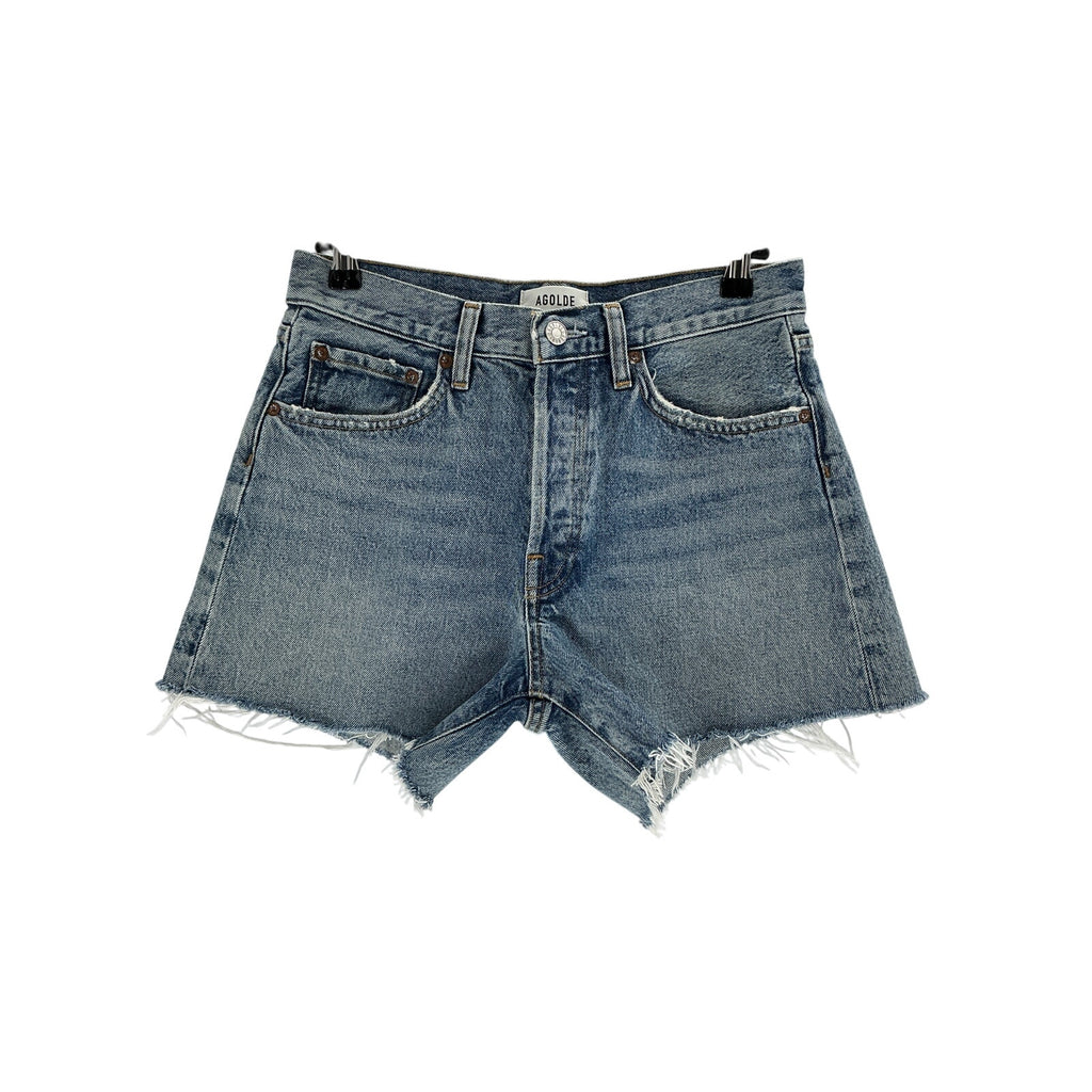 Agolde Parker Blue Cotton Long Short Size 25