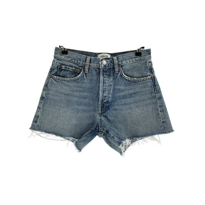 Agolde Parker Blue Cotton Long Short Size 25