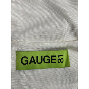 Gauge81 'Hira' White Crystal Embellished Short Dress Size L