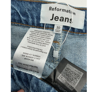 Reformation Classic Blue Tazz Maxi Denim Skirt Bottom Size 30