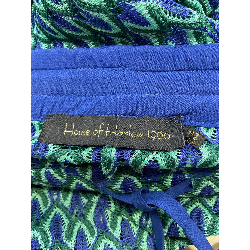House Of Harlow 1960 X Revolve 'Saskia' Blue Polyester Pant Size XS - NWT
