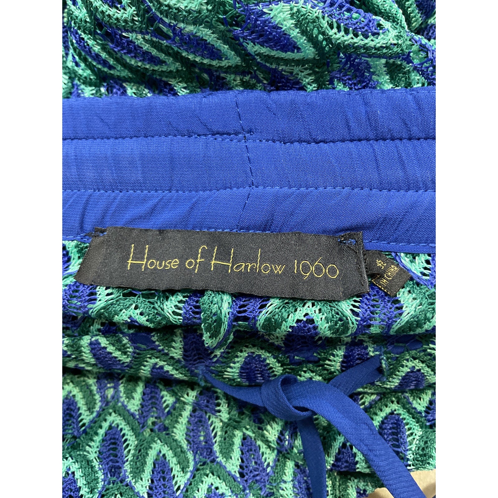 House Of Harlow 1960 X Revolve 'Saskia' Blue Polyester Pant Size XS - NWT