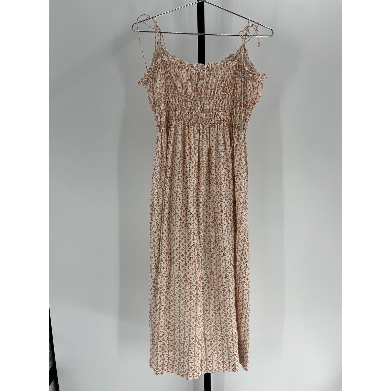 D�en 'Rhoda' White Cotton Dress Size M