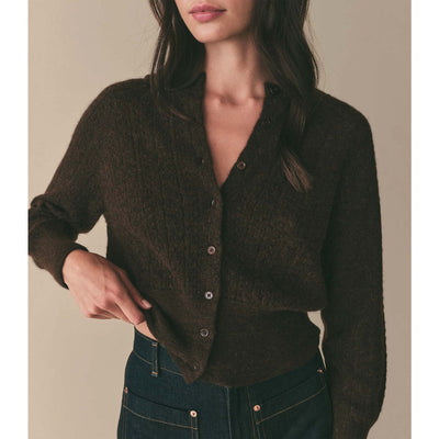 Dôen 'Eileen' Brown Cardigan Size M
