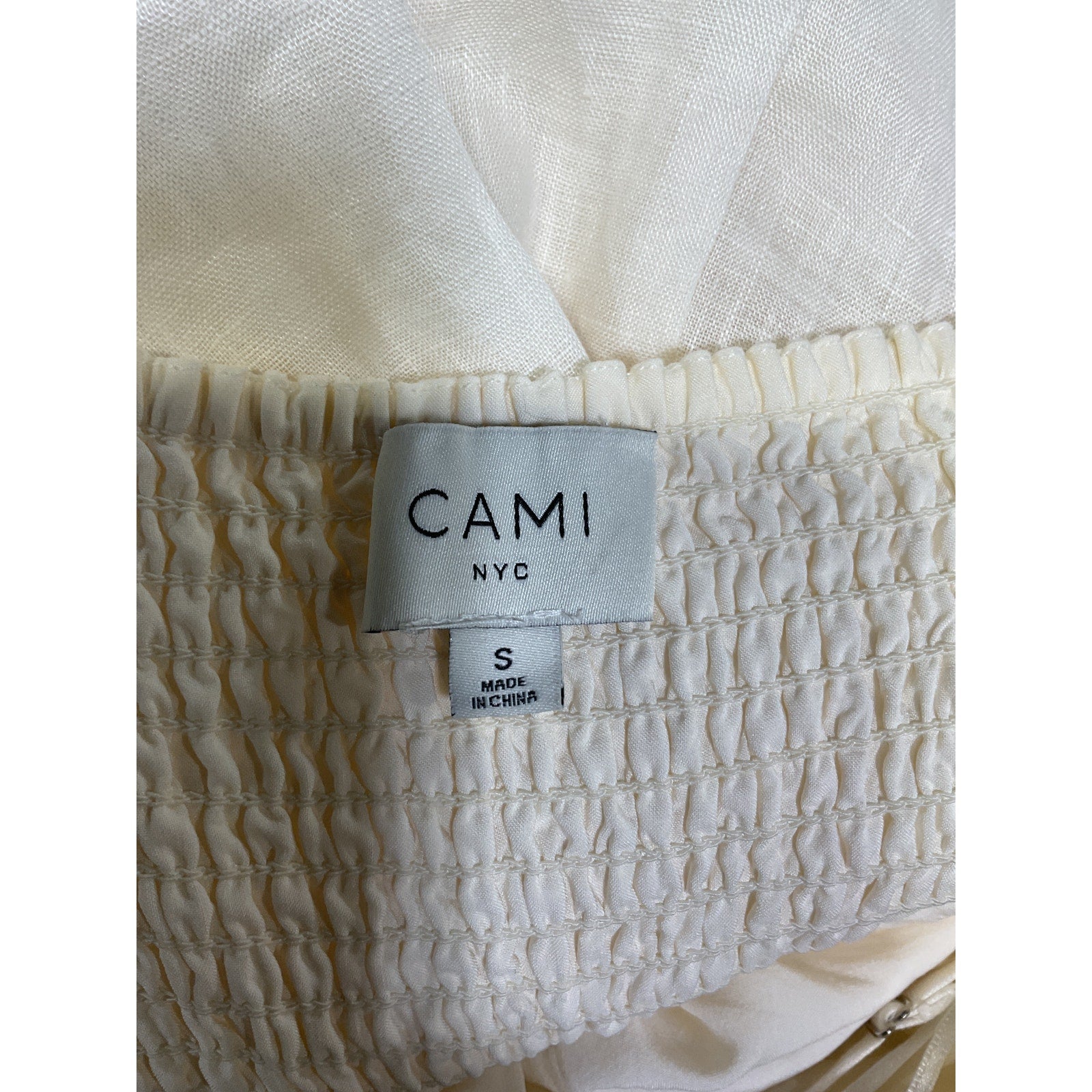 Cami Nyc 'Tilney' White Linen Midi-Dress Size S