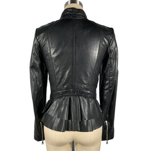 Marissa Webb Sleek Black Moto Jacket Size XS