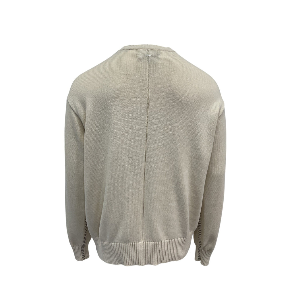 Rag & Bone 'Clarkson' Cream Cotton Sweater Size L