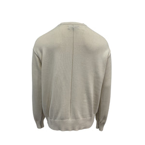 Rag & Bone 'Clarkson' Cream Cotton Sweater Size L