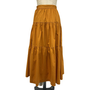 Staud Tiered Yellow Sea Skirt Size 0