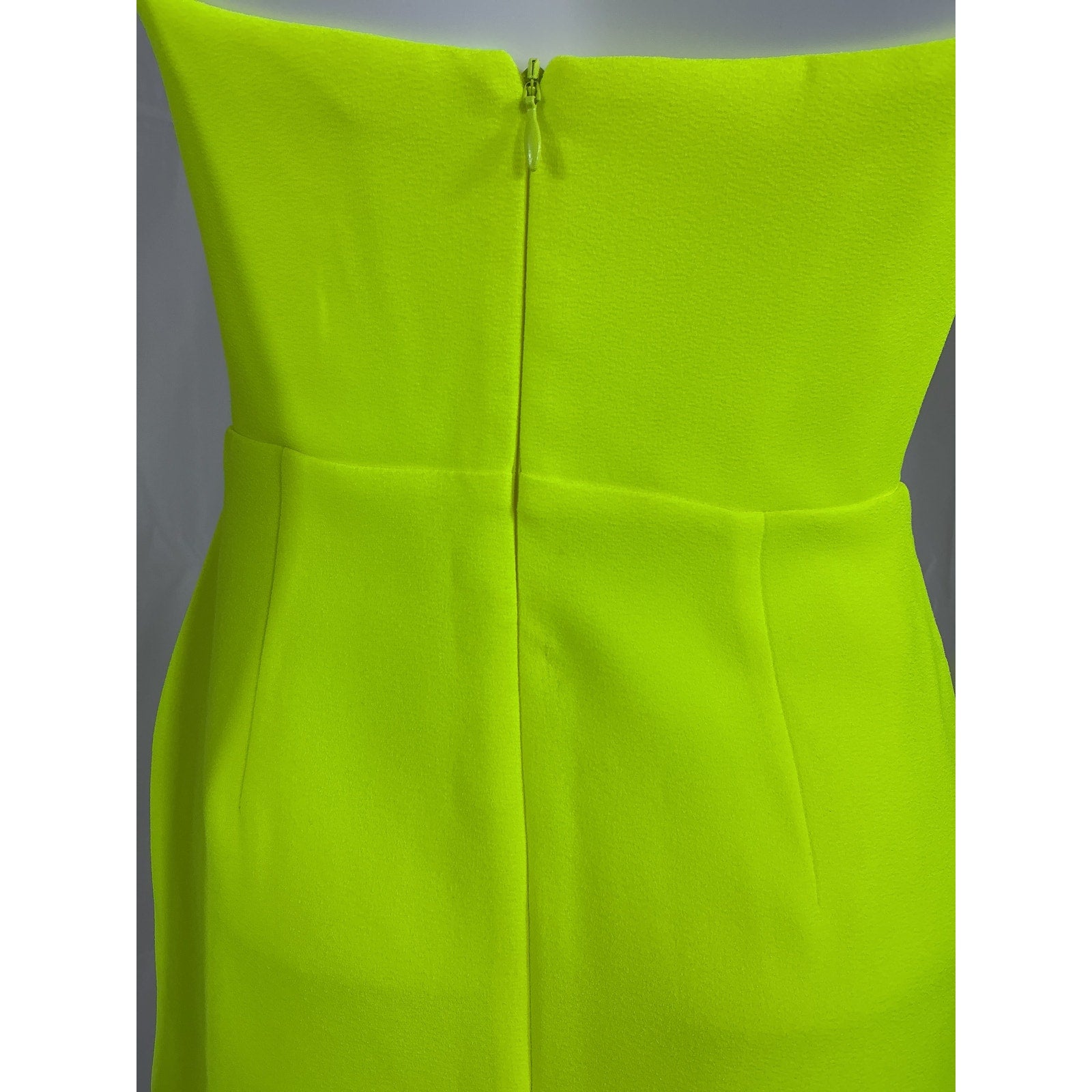 Alex Perry 'Cayde' Yellow Poly Singlet Mini Dress Size 4