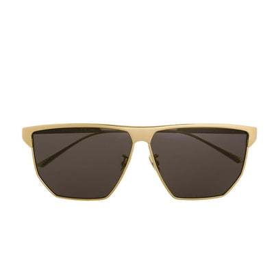 Bottega Veneta Polished Gold D-Frame Sunglasses