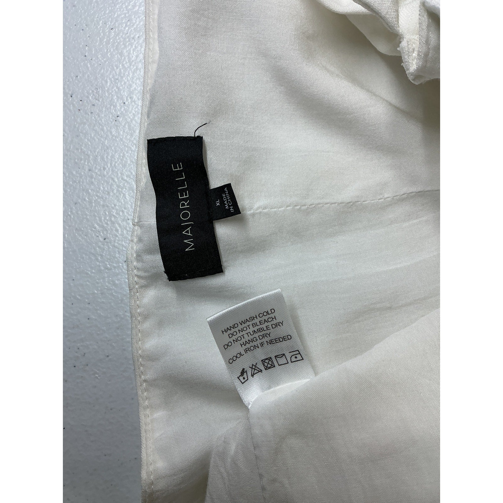 Majorelle 'Corie' White Rayon Top Size XL